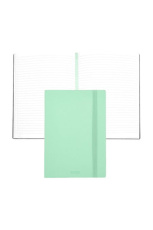 Užrašų knygelė A5 Pastel Classic šviesiai žalia linijomis