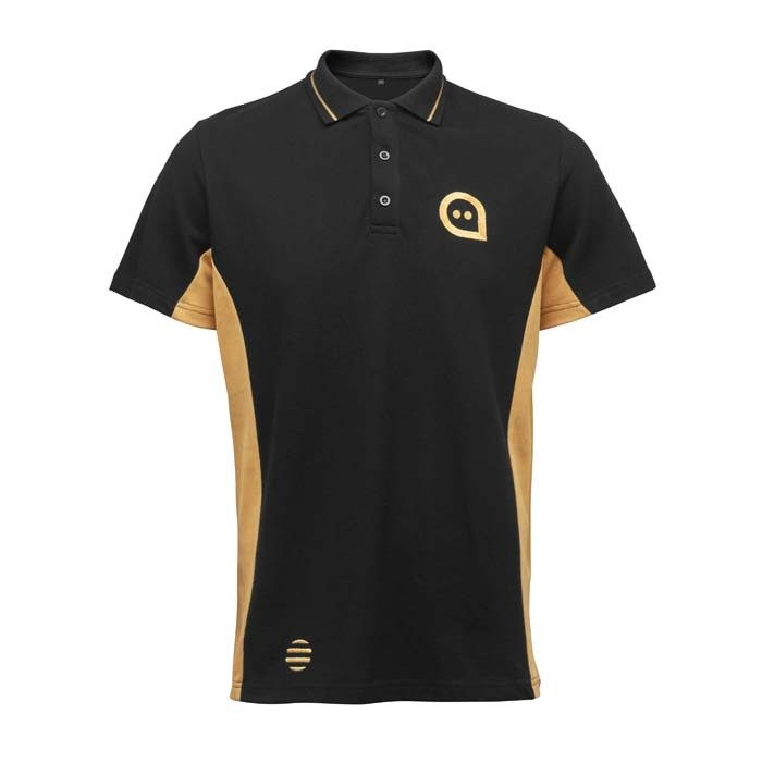 Kontrastingi medvilniniai polo marškinėliai šonuose/rankovėse, 190 g, gaminio vaizdas