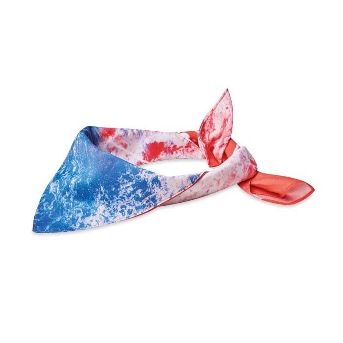 Spalvota polimedvilnės bandana. 52 x 52 cm., gaminio vaizdas