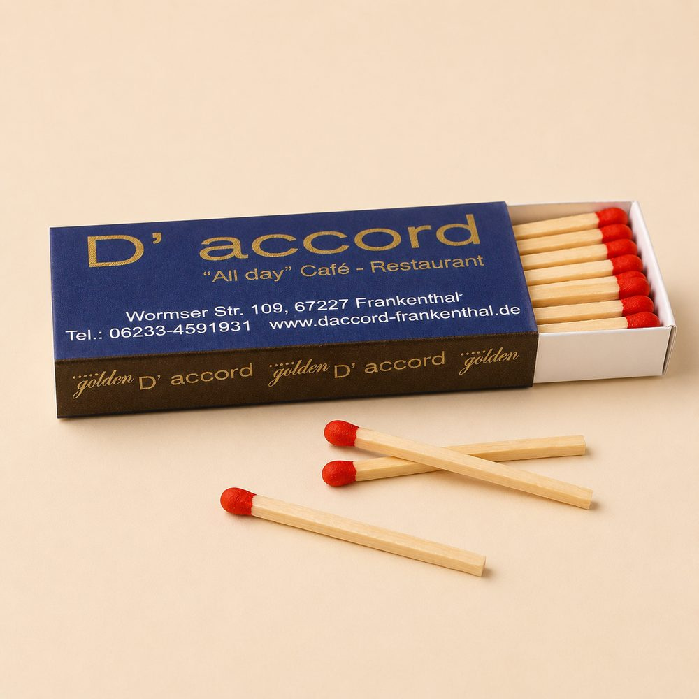 Spausdinama degtukų dėžutė 55 × 27 × 7mm – KM Match