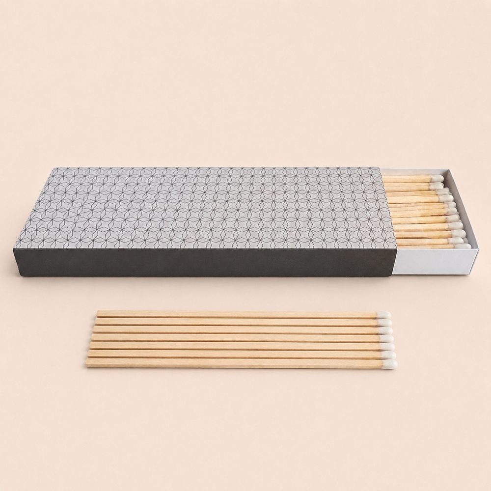 Ilgų degtukų dėžutė 210 × 53 × 18mm – KM Match