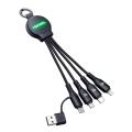 Įkrovimo laidas „6 viename“ su apšvietimu REEVES-PUHALANI SWITCH, juoda / žalia