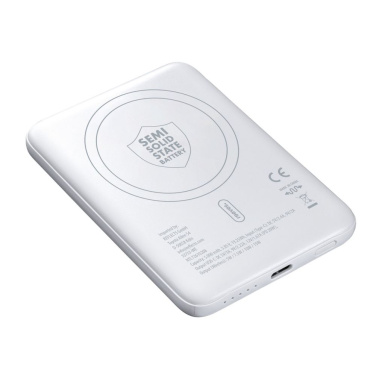 Magnetinė 15 W belaidė išorinė baterija REEVES-WATTRON PLUS V, 5000 mAh – balta (2)