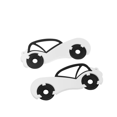 Pirkinių vežimėlio žetono laikiklis „car“, juoda, gaminio vaizdas (2)
