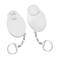 Pirkinių vežimėlio žetono laikiklis „face“, balta
