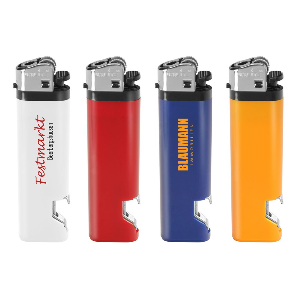 Vienkartinis žiebtuvėlis „Theta“, mėlyna, gaminio vaizdas (1)