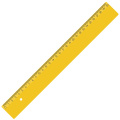 Liniuotė 30 cm, geltona