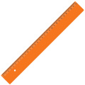 Liniuotė 30 cm, oranžinė
