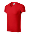MALFINI Slim Fit V-neck - marškinėliai vyrams, raudona