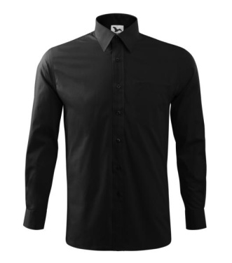 MALFINI Style LS – Vyriški marškiniai, juodas, S, gaminio vaizdas (2)