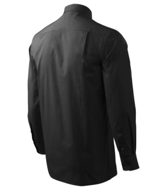 MALFINI Style LS – Vyriški marškiniai, juodas, S, gaminio vaizdas (4)