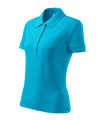 MALFINI Cotton Heavy - polo marškinėliai moterims, mėlynasis atolas
