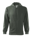MALFINI Trendy Zipper - džemperis vyrams, ratukas pilkas