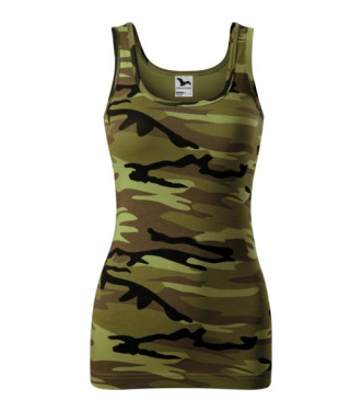 MALFINI Camo Triumph – Aukščiausios moteriškos, kamufliažinė žalia, XS, gaminio vaizdas (2)