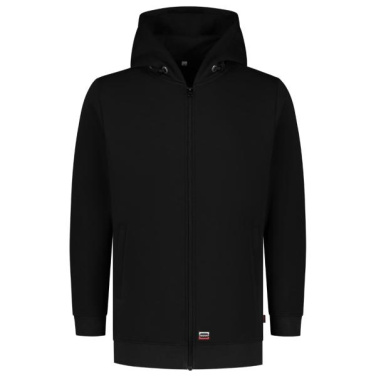 TRICORP Hooded Sweat Jacket Washable 60°C - džemperis, juodas, M, gaminio vaizdas (2)