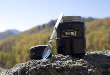 THERMOS King 0,5 l – maisto termosas, spalva: matinė juoda, gaminio vaizdas (4)
