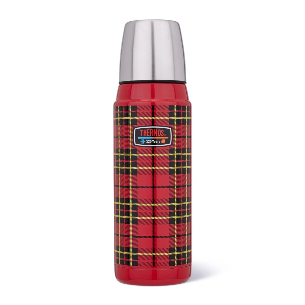 THERMOS Jubileum 0,5 l – termosas, spalva: raudona languota, gaminio vaizdas (1)