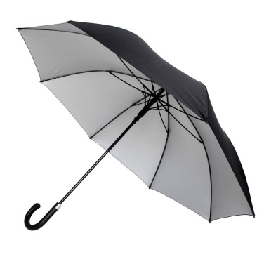 FALCONE GP-68 skėtis, juodas / sidabrinis, Ø 120 cm, gaminio vaizdas (3)