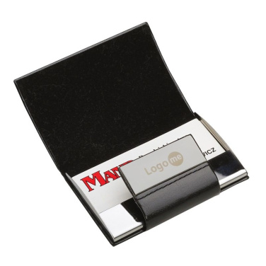 „Logomall“ vizitinių kortelių dėklas, juodas, gaminio vaizdas (2)