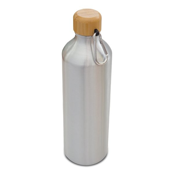 800 ml „Luqa“ aliuminio butelis, sidabrinis, gaminio vaizdas (1)