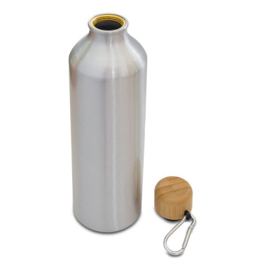 800 ml „Luqa“ aliuminio butelis, sidabrinis, gaminio vaizdas (2)