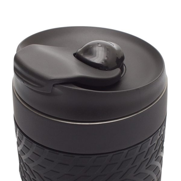 200 ml talpos „Offroader“ termo puodelis, juodas, gaminio vaizdas (1)
