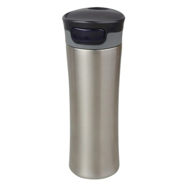 430 ml „Telescope“ termo puodelis, juodas/sidabrinis, gaminio vaizdas (4)