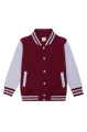 Vaikiškas džemperis „Just Hoods“, Burgundy - Heather grey