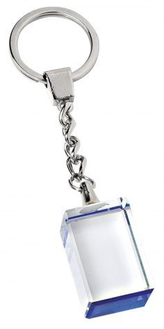 Raktų pakabukas su krištolu (be dėžutės) - 20 × 30 mm, gaminio vaizdas (1)
