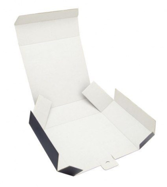 Mėlyna sulankstoma dėžutė 13,5 × 13,5 × 5,5 cm, gaminio vaizdas (3)