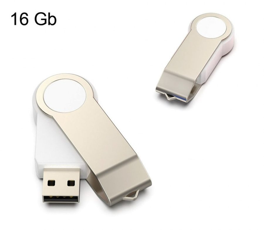USB pasukamas, baltas, gaminio vaizdas