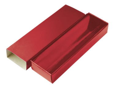 Kartoninė dėžutė raudona 18 × 5,5 × 3 cm - be rašiklio, gaminio vaizdas (3)