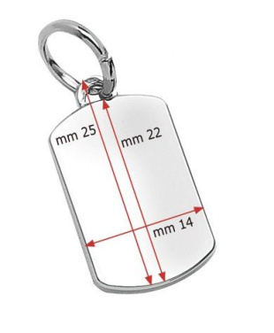 Stačiakampis, padengtas dengtu pakabuku - 13 × 21 mm, gaminio vaizdas (2)