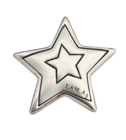 Emblema maža žvaigždė - 18 × 18 mm, gaminio vaizdas