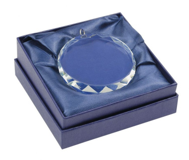 Medalis baltas stiklas 60 × 60 × 12 mm, gaminio vaizdas (2)