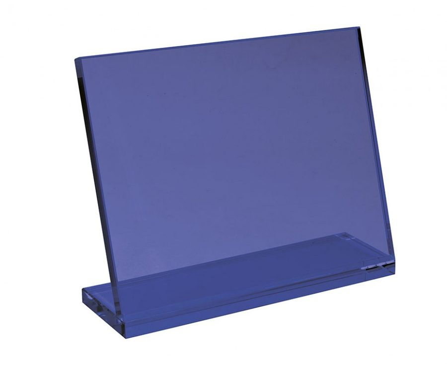 Mėlynas stiklo pagrindas mėlynas stiklas 220 × 170 × 10 mm, gaminio vaizdas (1)