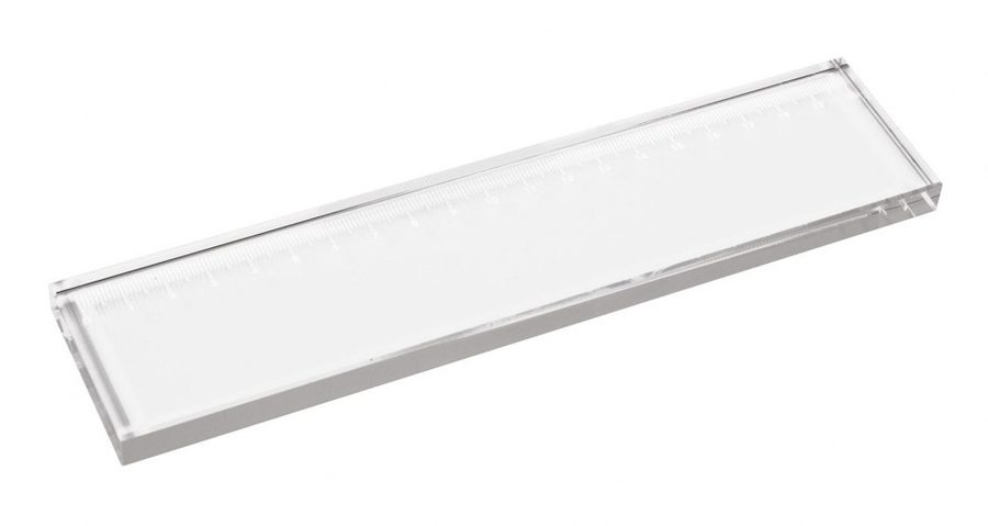Stiklinė liniuotė 210 × 50 × 10 mm, gaminio vaizdas (1)