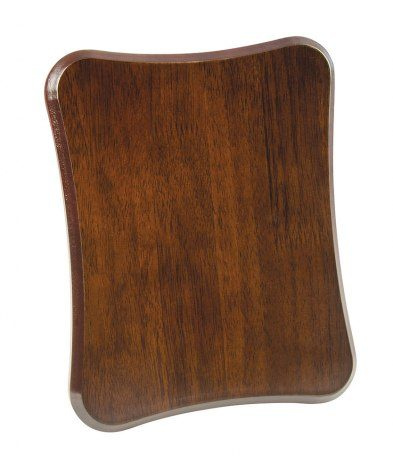 Riešutmedžio apdailos MDF apdovanojimų lentelė, 200 × 250 × 15 mm, gaminio vaizdas (1)