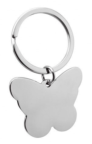 Raktų pakabukas, vienas drugelis, be dėžutės, gaminio vaizdas