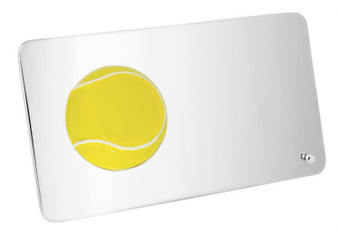 Apdovanojimo lentelė metalinė blizgi teniso kortele 88 × 160 mm, gaminio vaizdas (3)