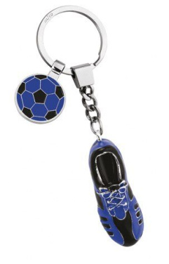 Raktų pakabukas futbolo batams mėlynas/juodas, gaminio vaizdas (2)