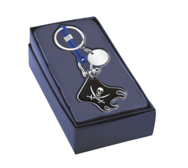 Raktų pakabukas su piratų vėliava ir žetonu, gaminio vaizdas (4)