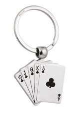 „Royal Flush“ klubų raktų pakabukas