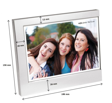 Nuotraukų rėmelis metalinis blizgus cm 18 × 13, gaminio vaizdas (2)