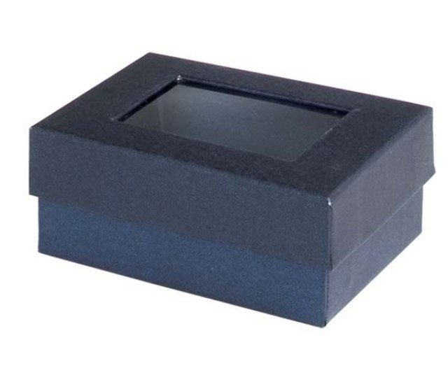 Dėžutė neutrali su langeliu - 60 × 83 x 35 mm, gaminio vaizdas