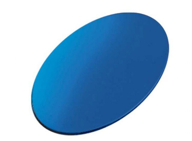 Įdėklas ovalus mėlynas - 22 × 34 mm, gaminio vaizdas