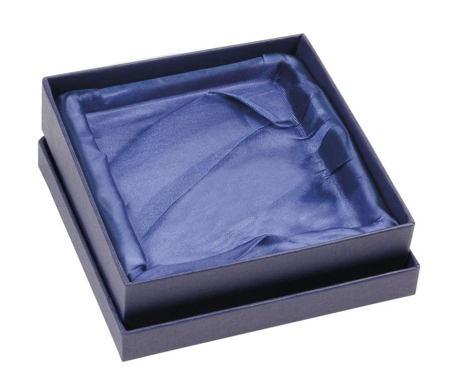Mėlynas dėžutės pagrindas ir dangtelis 125 × 125 × 30, gaminio vaizdas (1)