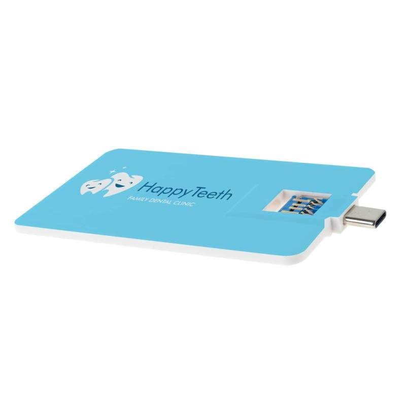 USB atmintinė, kreditinė kortelė 3.0, C tipo – Deonet (1)