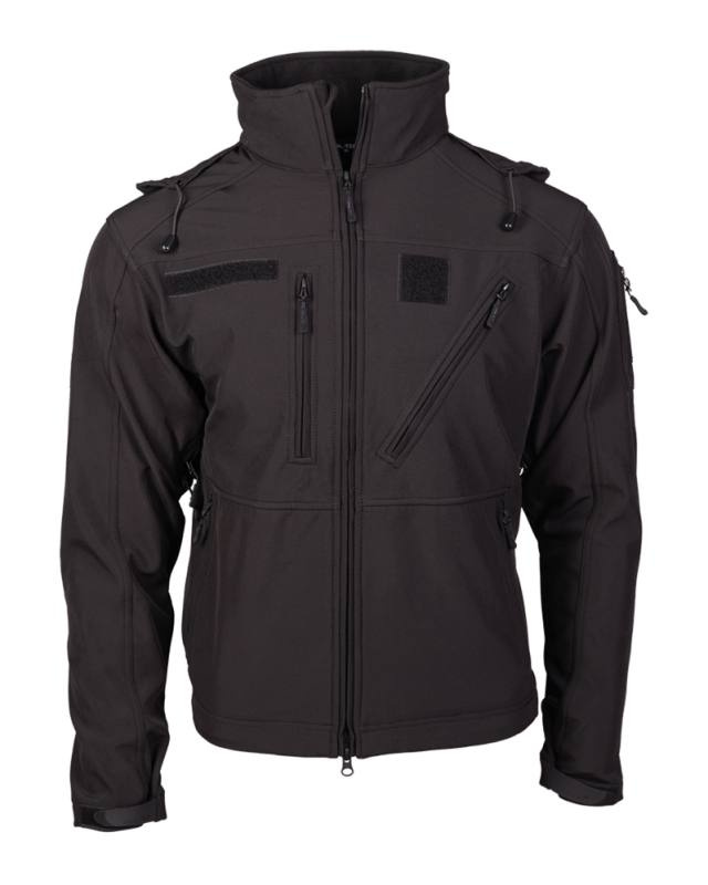 Softshell striukė Scu 14 juoda – Mil-Tec (1)