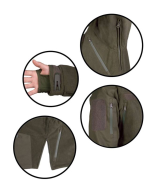 „Mil-tec® Plus“ flisinė šalto oro striukė, alyvuogių žalia – Mil-Tec (2)
